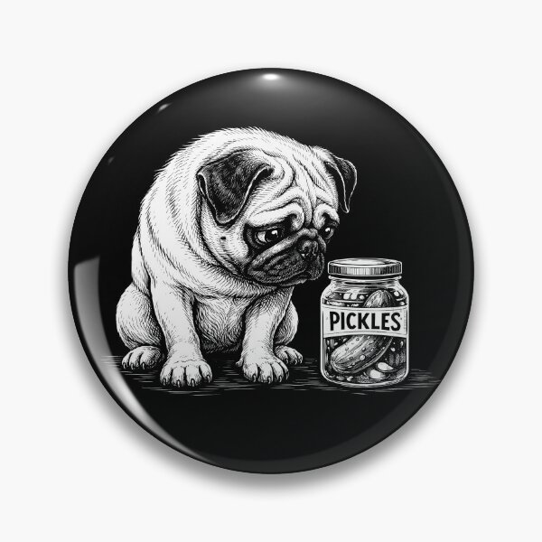 Item preview, Pug Dog Pickle Jar designed and sold by JODYSMORGAN.