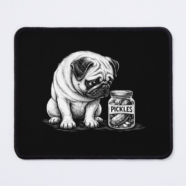 Item preview, Pug Dog Pickle Jar designed and sold by JODYSMORGAN.