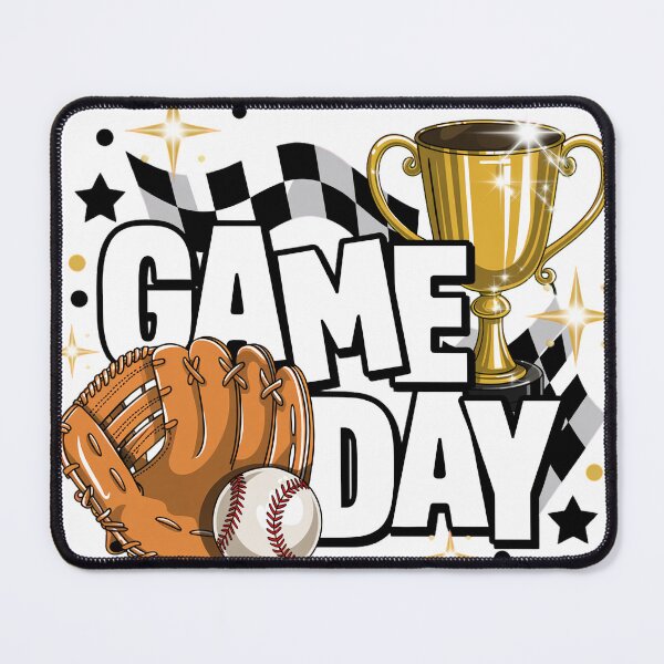 Item preview, Game Day Baseball Champion Trophy Retro Gameday Aesthetic designed and sold by pixelspaperslab.