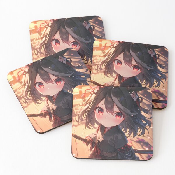 Item preview, Kitasan Black Uma Musume Pretty Derby Chibi Kimono Sakura Warm Glow designed and sold by TanglenRabbit.