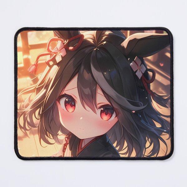 Item preview, Kitasan Black Uma Musume Pretty Derby Chibi Kimono Sakura Warm Glow designed and sold by TanglenRabbit.