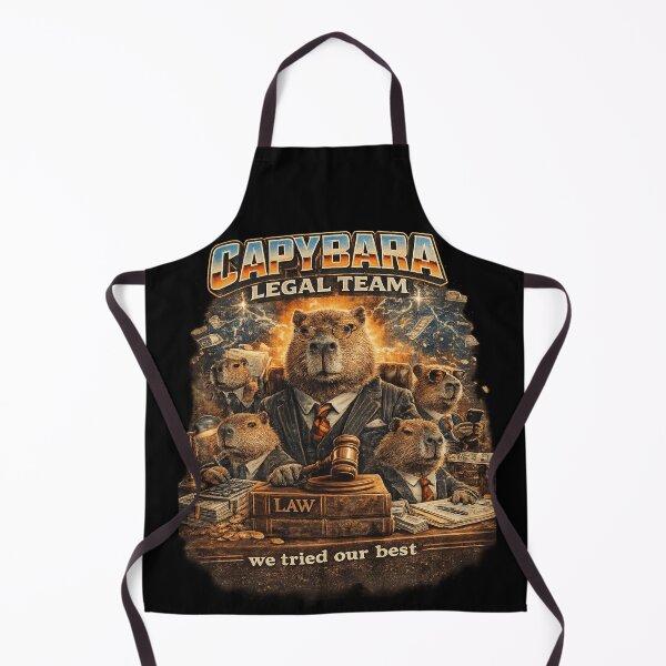 Item preview, Capybara Legal Team Funny Capybara Lawyer Meme Animal Shirt designed and sold by MaxLevelMerch.
