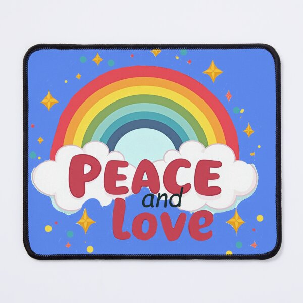 Item preview, peace, love and rainbows designed and sold by Faerieglen.