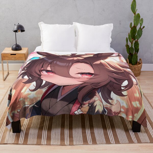 Item preview, Agnes Tachyon Uma Musume Pretty Derby Chibi Kimono Sakura Soft Sunset designed and sold by TanglenRabbit.