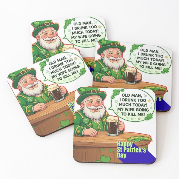 Item preview, Lucky & Loaded – Drunken Anime Grandpa St. Patrick’s Day Party designed and sold by get7up2424.