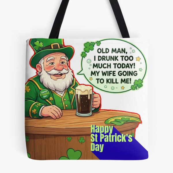 Item preview, Lucky & Loaded – Drunken Anime Grandpa St. Patrick’s Day Party designed and sold by get7up2424.