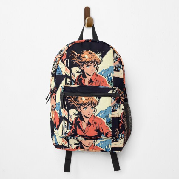 Item preview, Retro 80s Anime Girl City Street Vintage Anime Aesthetic designed and sold by Radnime.