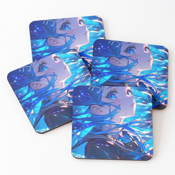 Item preview, Sayaka Maizono Danganronpa Blue Hair Dreamy Sparkles Soft Profile designed and sold by TanglenRabbit.