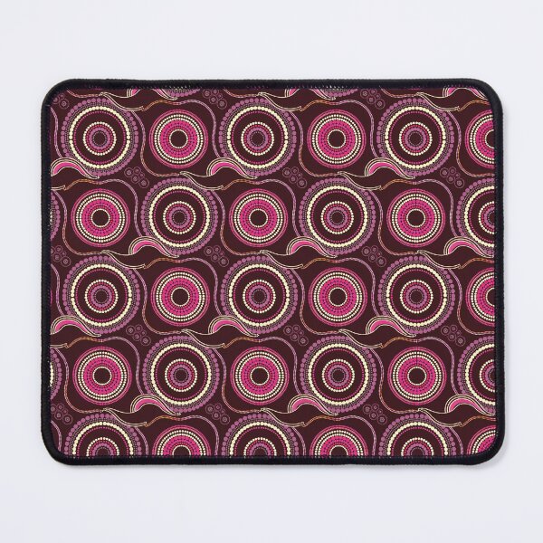 Item preview, Aboriginal Dot Painting Waterhole Pattern Neon Pink Urban designed and sold by AboriginalartVI.