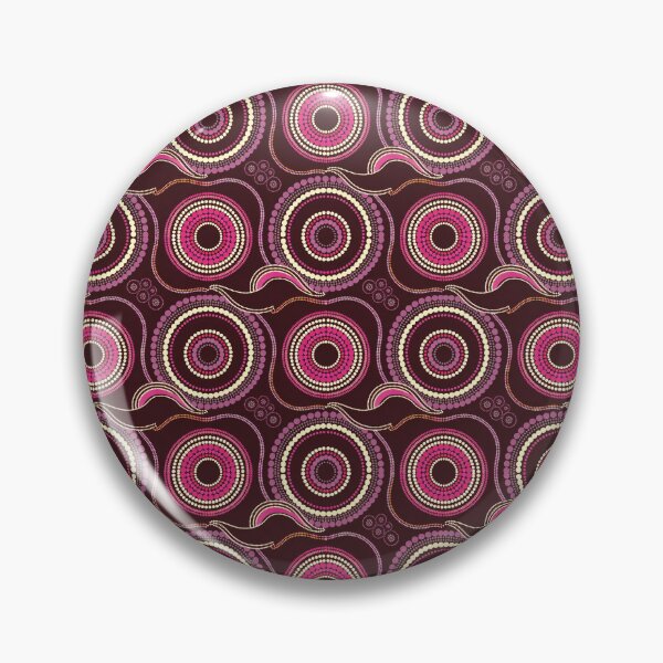 Item preview, Aboriginal Dot Painting Waterhole Pattern Neon Pink Urban designed and sold by AboriginalartVI.