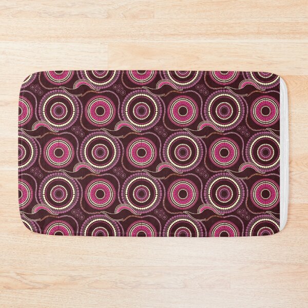 Item preview, Aboriginal Dot Painting Waterhole Pattern Neon Pink Urban designed and sold by AboriginalartVI.
