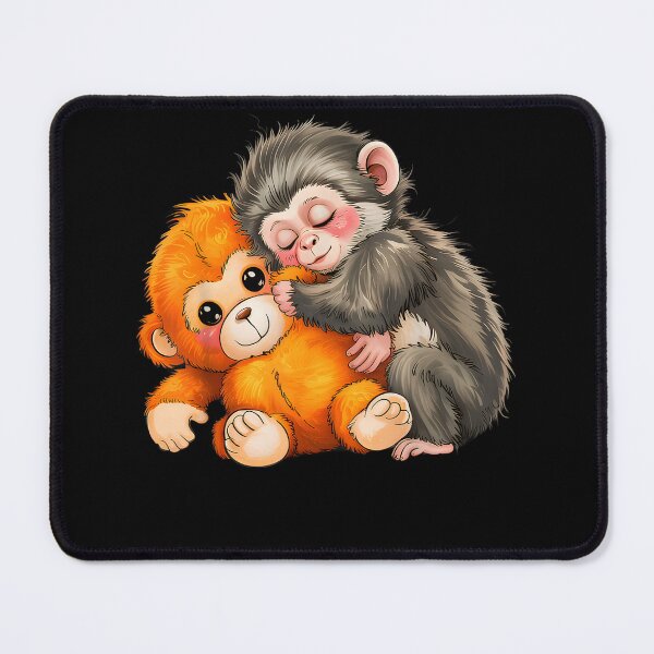 Item preview, Cute Baby Monkey and Plush Toy Design designed and sold by HUTEND.