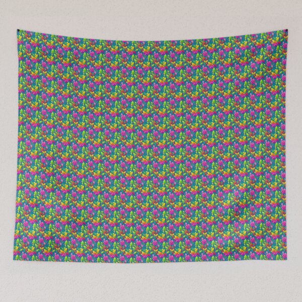 Item preview, Vibrant Tropical Bloom - Floral & Leaf Seamless Pattern designed and sold by PrithviApparels.