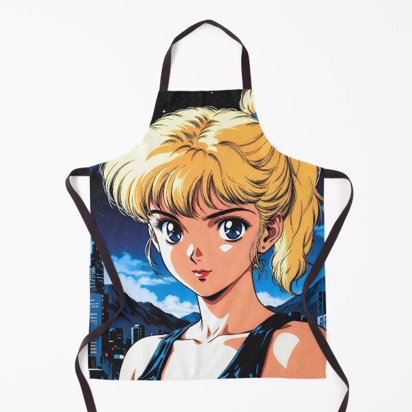 Item preview, Retro 80s Anime Girl Night Skyline Vintage Anime Aesthetic designed and sold by Radnime.