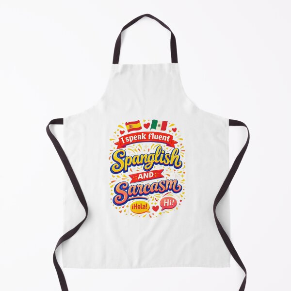 Item preview, "I Speak Fluent Spanglish and Sarcasm Funny Latina Sticker Shirt Phone Case, Hispanic Mom Gift, Bilingual Latina Florida Cuban" designed and sold by De Aqui y de Alla Studio.