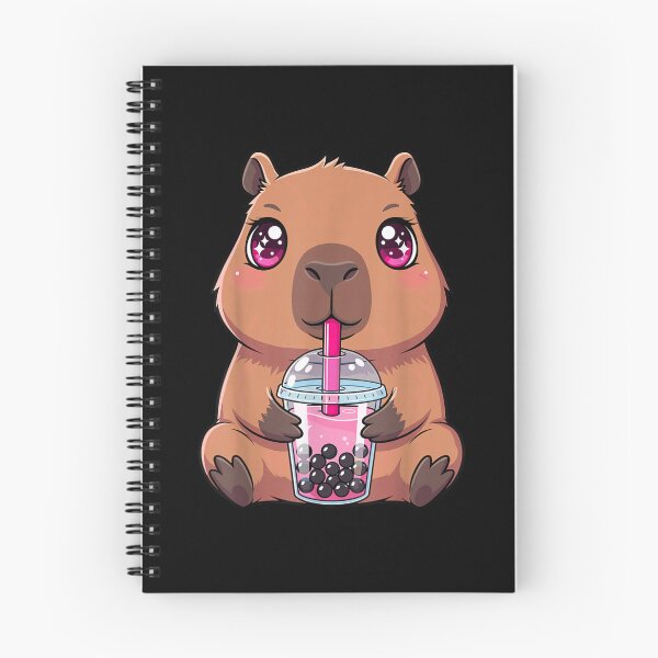 Item preview, Cute Capybara with Boba Bubble Tea designed and sold by Goleon12.