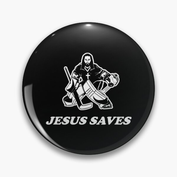 Item preview,  Jesus Saves Hockey Goalie designed and sold by Majesticblossom.