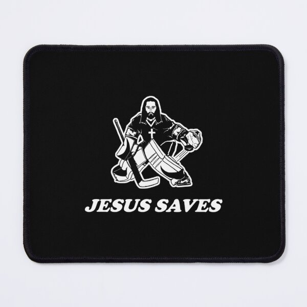 Item preview, Jesus Saves Hockey Goalie designed and sold by Majesticblossom.