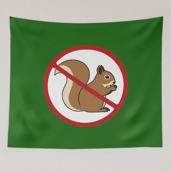 Item preview, Prohibited Sign, Squirrel, Sign, Pest Control, Novelty Sign  designed and sold by AASparksDesigns.