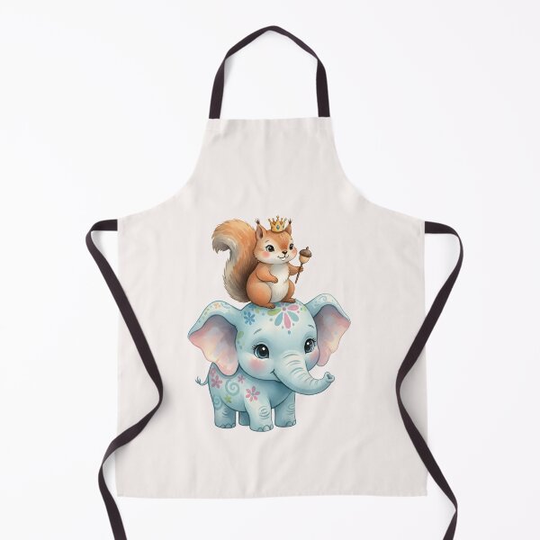 Item preview, Cute Elephant and Squirrel Friends designed and sold by naragon4289.