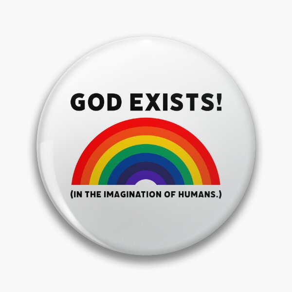 Item preview, God exists! (In the imagination of humans.) designed and sold by Rachel the Artist .