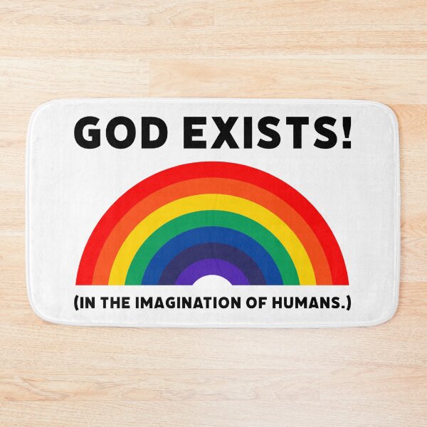 Item preview, God exists! (In the imagination of humans.) designed and sold by Rachel the Artist .