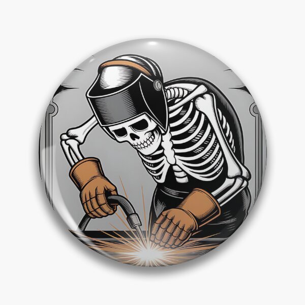 Item preview, Weld or Die – Skeleton Welder Tarot Card Design designed and sold by LunaSpellStudio.