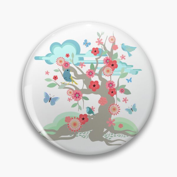 Item preview, Spring Floral Tree Collage designed and sold by Sachie's Studio.