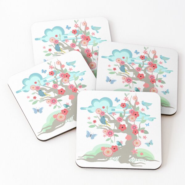 Item preview, Spring Floral Tree Collage designed and sold by Sachie's Studio.