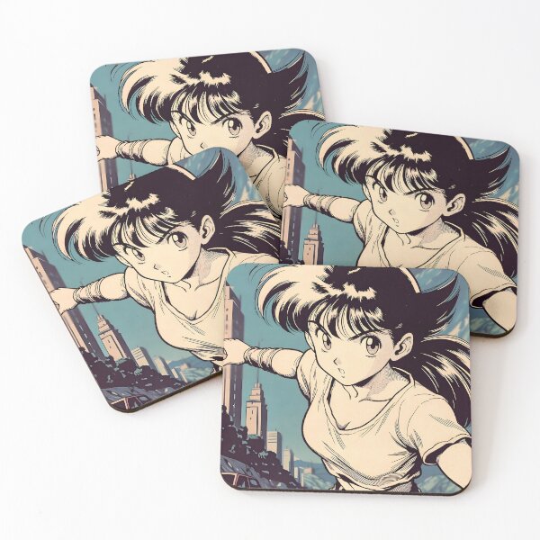 Item preview, Retro 80s Anime Girl City Adventure Vintage Anime Aesthetic designed and sold by Radnime.