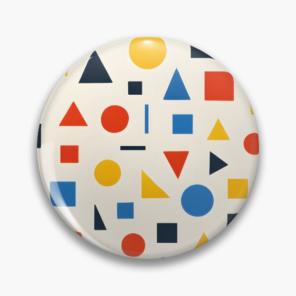 Item preview, Bauhaus Geometric Pattern – Colorful Abstract Shapes Seamless Design designed and sold by Lumora Realm.