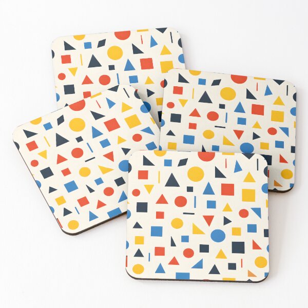 Item preview, Bauhaus Geometric Pattern – Colorful Abstract Shapes Seamless Design designed and sold by Lumora Realm.