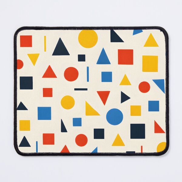 Item preview, Bauhaus Geometric Pattern – Colorful Abstract Shapes Seamless Design designed and sold by Lumora Realm.