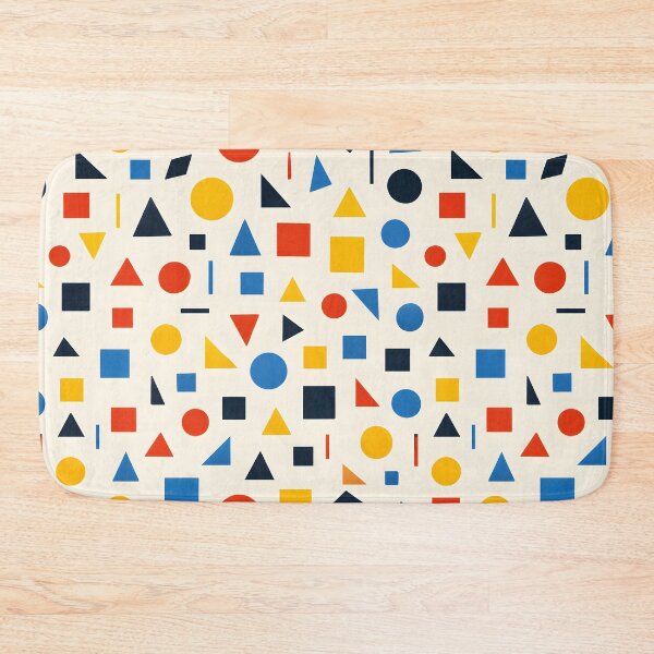 Item preview, Bauhaus Geometric Pattern – Colorful Abstract Shapes Seamless Design designed and sold by Lumora Realm.