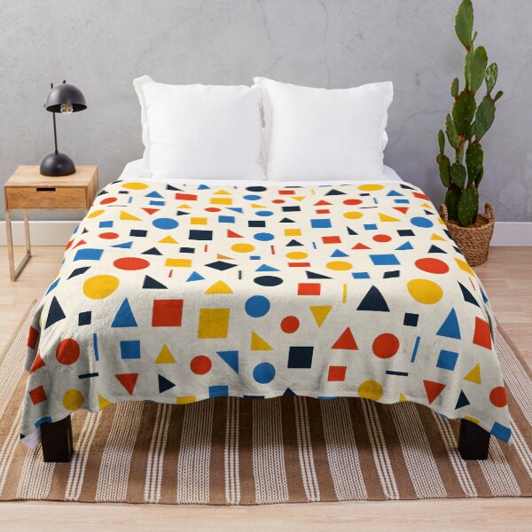 Item preview, Bauhaus Geometric Pattern – Colorful Abstract Shapes Seamless Design designed and sold by Lumora Realm.