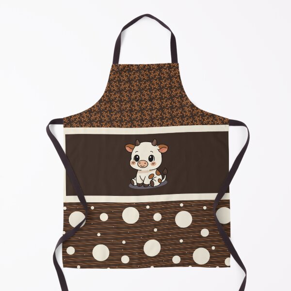 Item preview, Chibi Cute Brown White Cow 1 With Patterns designed and sold by CowlyCryptik.