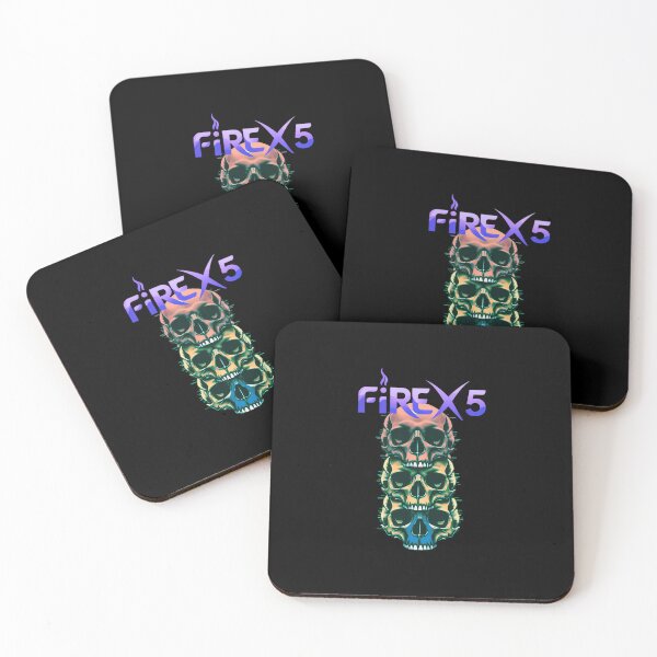 Item preview, Fire X 5 Band Stacked Skulls Rock Band Music Concert designed and sold by SAYEDDESIGN.