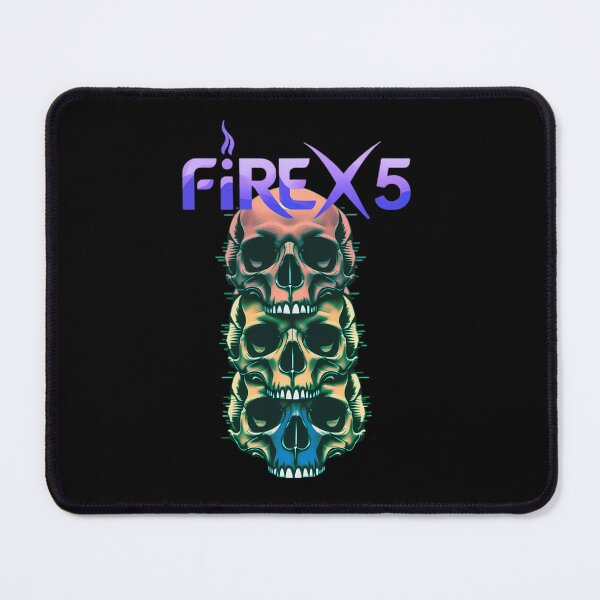 Item preview, Fire X 5 Band Stacked Skulls Rock Band Music Concert designed and sold by SAYEDDESIGN.