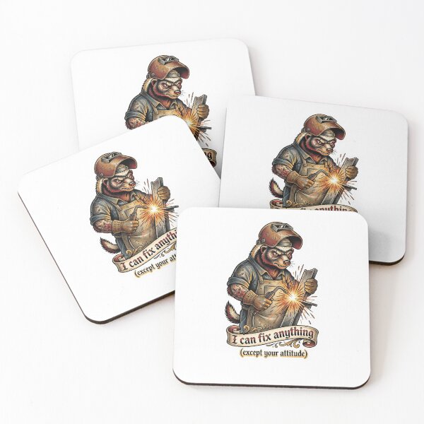 Item preview, Metal Stitcher - Traditional Tattoo Welder Badger designed and sold by HiruK.