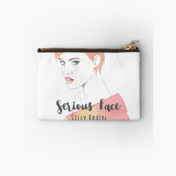 Item preview, Serious Face Silly Brain – Funny Introvert Humor Quote | Relatable Personality Design designed and sold by Kidult Minds.