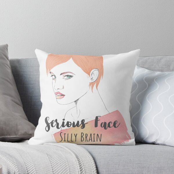 Item preview, Serious Face Silly Brain – Funny Introvert Humor Quote | Relatable Personality Design designed and sold by Kidult Minds.