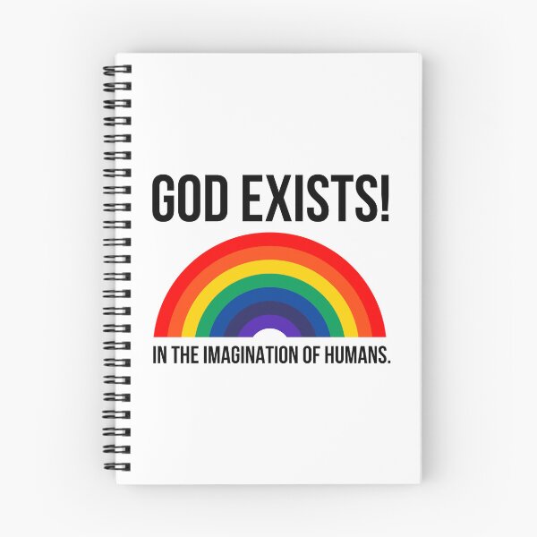 Item preview, God exists in the imagination of humans.  designed and sold by Rachel the Artist .
