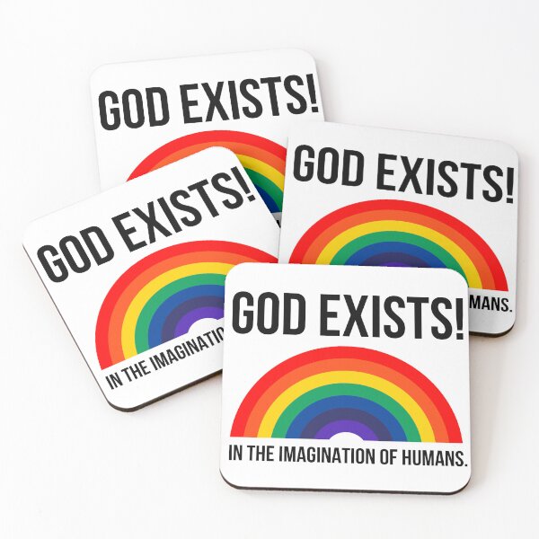 Item preview, God exists in the imagination of humans.  designed and sold by Rachel the Artist .