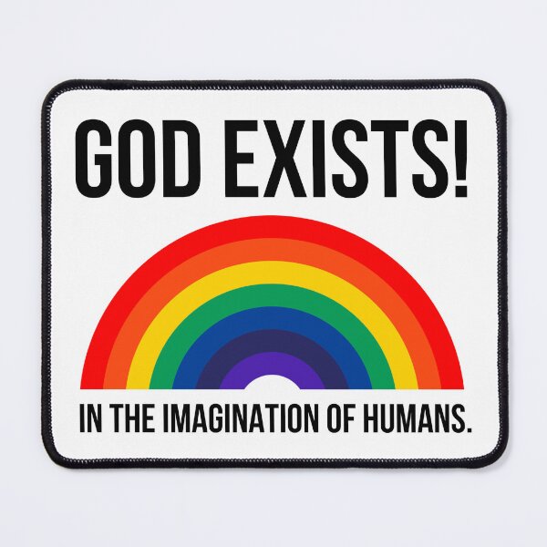 Item preview, God exists in the imagination of humans. designed and sold by Rachel the Artist .
