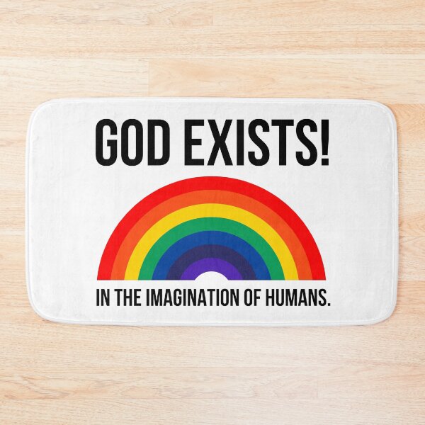 Item preview, God exists in the imagination of humans.  designed and sold by Rachel the Artist .