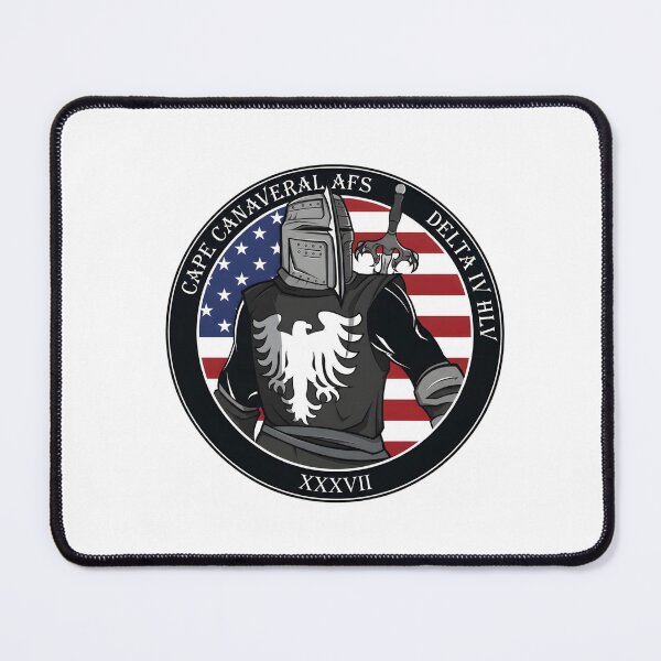 Item preview, NROL-37 Mission Patch Illustration: The Knight of Cape Canaveral designed and sold by CharlieDesings.