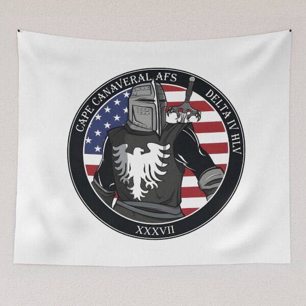 Item preview, NROL-37 Mission Patch Illustration: The Knight of Cape Canaveral designed and sold by CharlieDesings.