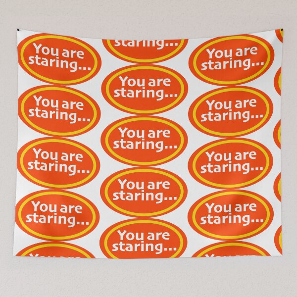 Item preview, You Are Staring Print Novelty T-Shirt designed and sold by PSST-Design.