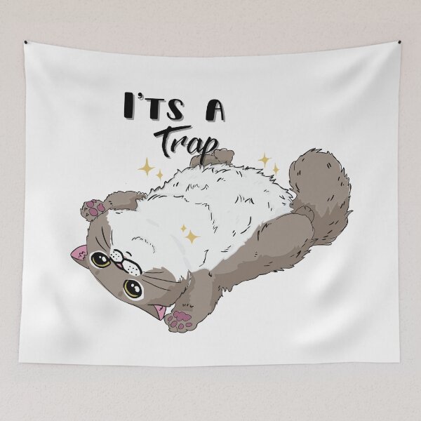 Item preview, It's a Trap Cat designed and sold by ManekiNekoCatRescue.