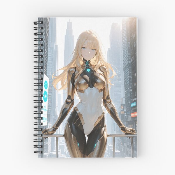 Item preview, Golden Android Woman – Futuristic City Cyborg designed and sold by SEIMEI2025.